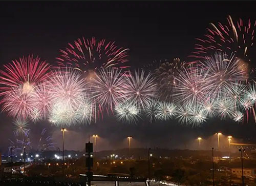 安陆市焰火晚会